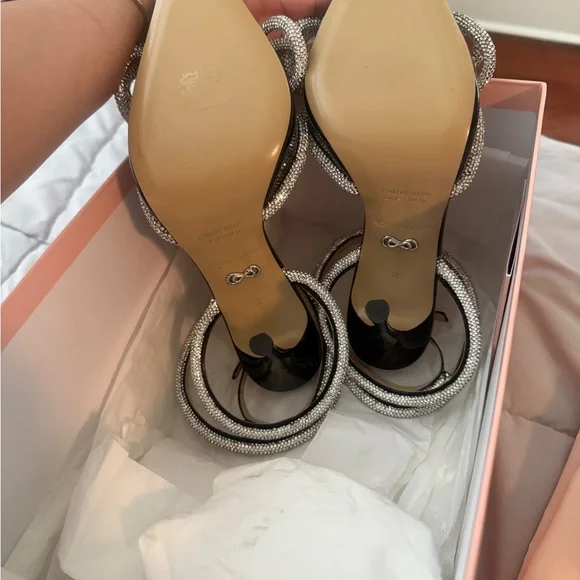 Mach & Mach Double Bow Embellished Pointed Toe Pumps - Picture 3 of 6